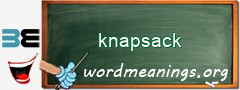 WordMeaning blackboard for knapsack